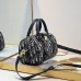 DIOR Blue Oblique Print Fabric Bag #B61238