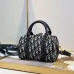 DIOR Blue Oblique Print Fabric Bag #B61238