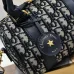 DIOR Blue Oblique Print Fabric Bag #B61238