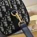 DIOR Blue Oblique Print Fabric Bag #B61238