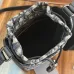 Dior 93941 Original Version 2025 Winter Men's Bucket Bag - Black Grained Leather, Detachable Pouch (Size: 13.5x22x7cm) #B59471