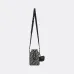 Dior 93941 Original Version 2025 Winter Men's Bucket Bag - Black Grained Leather, Detachable Pouch (Size: 13.5x22x7cm) #B59471