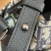 Dior 93941 Original Version 2025 Winter Men's Bucket Bag - Black Grained Leather, Detachable Pouch (Size: 13.5x22x7cm) #B59471