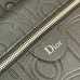 Dior 93968 Rider Oblique Embossed Leather Backpack CD Buckle Adjustable Strap Laptop Daypack #B65994