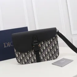 Dior A4 Pouch Clutch with OBLIQUE Saddle Design #B49963
