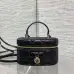Dior Cannage Vanity Makeup Bag with Handle 5836 #B66147