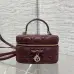 Dior Cannage Vanity Makeup Bag with Handle 5836 #B66147