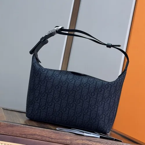 Dior Jett Oblique Jacquard Shoulder Bag CD Logo Adjustable Strap Mini Handbag #B65971