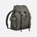 Dior Men's Grey Embossed Leather Backpack with Signature Hardware - Luxury Fashion for Urban & Travel Essentials A205 #B57298
