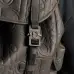 Dior Men's Grey Embossed Leather Backpack with Signature Hardware - Luxury Fashion for Urban & Travel Essentials A205 #B57298