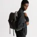 Dior Men's Grey Embossed Leather Backpack with Signature Hardware - Luxury Fashion for Urban & Travel Essentials A205 #B57298