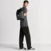 Dior Men's Grey Oblique Canvas & Grained Leather Backpack - Stylish Luxury for Daily & Travel Use H870 #B57297