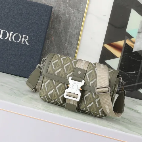 Dior Olive Green Diamond Coated Canvas and Leather #B49962