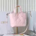 Dior Pink Calfskin Cannage Toujours Mini Tote Bag M2835 #B66562