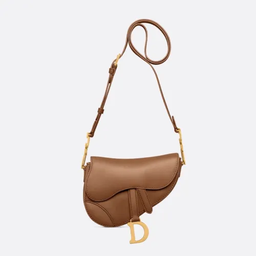 Dior Saddle Bag with Strap Cedar Green Grained Calfskin #B50187