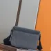 Dior Saddle Messenger Bag – Anthracite Gray Oblique Jacquard & Grained Calfskin with Signature Aluminum Buckle #B59159