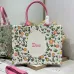 Dior Toile de Jouy Garden Embroidery Canvas Book Tote Bag #B65916