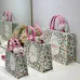 Dior Toile de Jouy Garden Embroidery Canvas Book Tote Bag #B65916