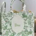 Dior Toile de Jouy Garden Embroidery Canvas Book Tote Bag #B65917