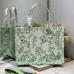 Dior Toile de Jouy Garden Embroidery Canvas Book Tote Bag #B65917