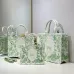 Dior Toile de Jouy Garden Embroidery Canvas Book Tote Bag #B65917