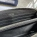 Dior Wallet Leather Gray Oblique Galaxy Long Zip Wallet #B49991