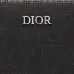 Dior Wallet Leather Gray Oblique Galaxy Long Zip Wallet #B49991