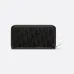 Dior Wallet Leather Gray Oblique Galaxy Long Zip Wallet #B49991