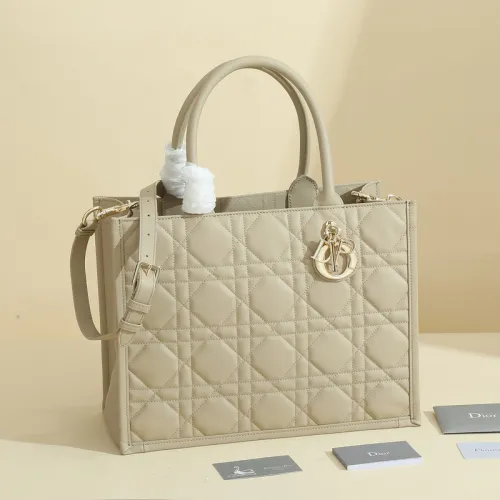 Medium Dior Book Tote Black Macrocannage Calfskin #B49969