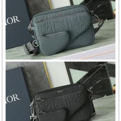 Medium East-West Tote Bag Deep Gray Dior Gravity Leather and Deep Gray Grained Calfs #B49954