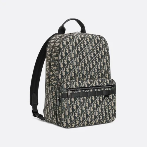Rider Backpack Beige and Black Dior Oblique Jacquard #B49958