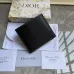 Saddle Bifold Wallet Black Grained Calfskin Marquetry #B49988