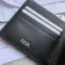 Saddle Bifold Wallet Black Grained Calfskin Marquetry #B49988