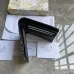 Saddle Bifold Wallet Black Grained Calfskin Marquetry #B49988