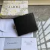 Saddle Bifold Wallet Black Grained Calfskin Marquetry #B49988