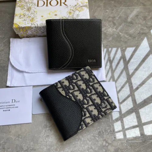 Saddle Bifold Wallet Black Grained Calfskin Marquetry #B49988