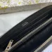 Saddle Zipped Long Wallet Black Grained Calfskin #B49987