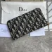 Saddle Zipped Long Wallet Black Grained Calfskin #B49987