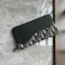 Saddle Zipped Long Wallet Black Grained Calfskin #B49987