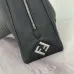 Fendi Brown/Black Grained Leather Hobo Bag with Adjustable Strap - Luxurious Women's Crossbody Shoulder Bag for Timeless Elegance #B58159