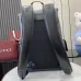 GG jumbo large backpack in grey and black GG leather #B50314
