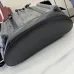 GG jumbo large backpack in grey and black GG leather #B50314