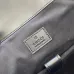 GG jumbo large backpack in grey and black GG leather #B50314