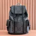Gucci 625770 GG Flap Backpack Grey Jacquard Drawstring Rucksack #A67480