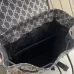 Gucci 839110 Grey GG Supreme Canvas Drawstring Flap Backpack #B66013