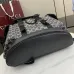 Gucci 839110 Grey GG Supreme Canvas Drawstring Flap Backpack #B66013