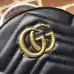 Gucci Black Chevron Quilted GG Mini Leather Backpack 476671 #B66558