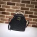 Gucci Black Chevron Quilted GG Mini Leather Backpack 476671 #B66558