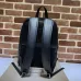 Gucci Black Embossed GG Leather Large Men Backpack 766932 #B66552