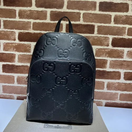 Gucci Black Embossed GG Leather Large Men Backpack 766932 #B66552